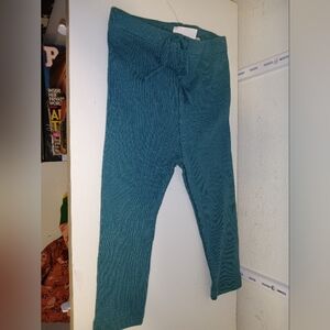 NWOT Baby Girls Teal Zara Stretchy Pants Leggings 6/9M